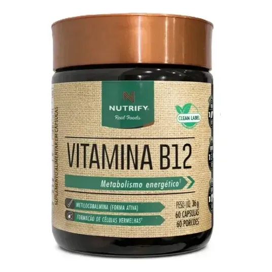 Vitamina B12 Metilcobalamina 60 Cápsulas Nutrify Encapsulados