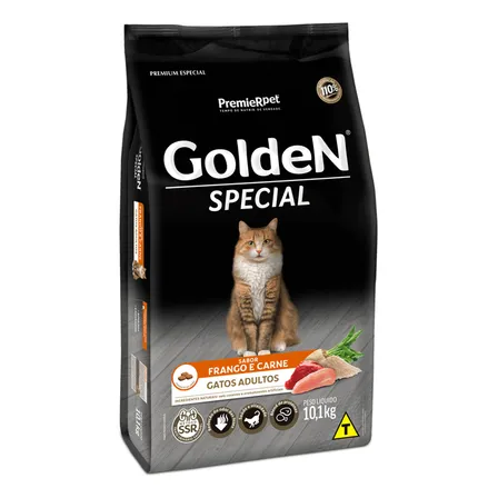Ração Golden Special Gatos Adultos Frango E Carne 10,1 Kg