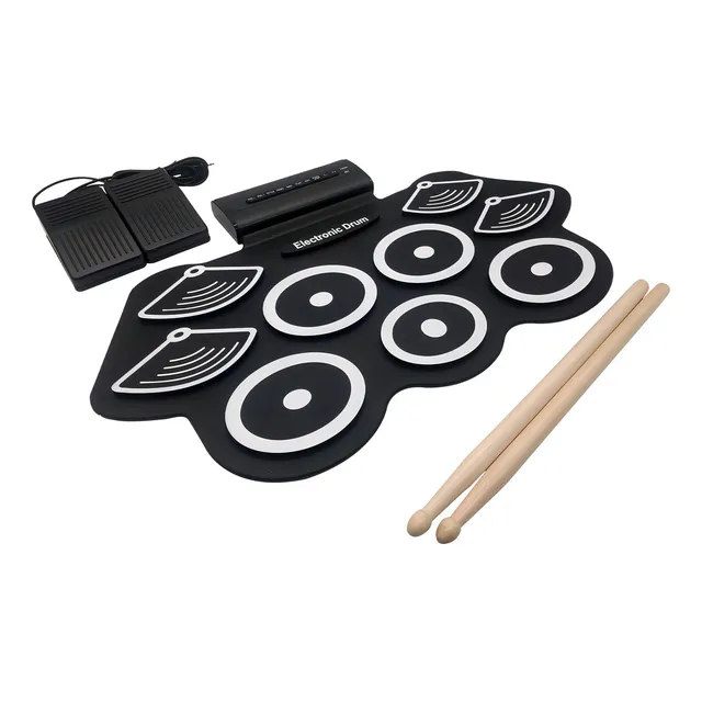 Bateria eletronica roll up 9 pads tander tberu