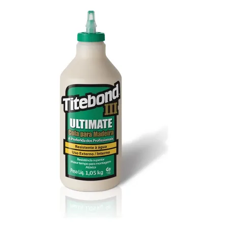 Cola Ultimate Iii Wood Glue Para Madeira 1kg Titebond