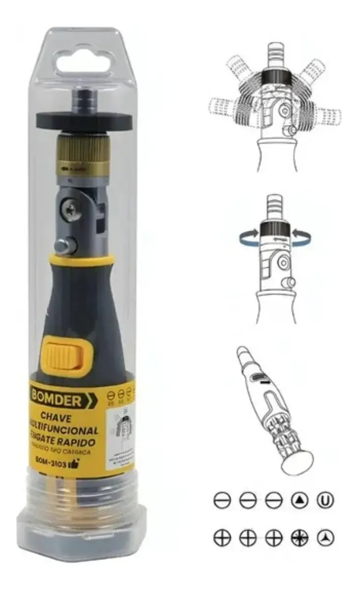 Chave Multifuncional Engate Rapido Com Catraca