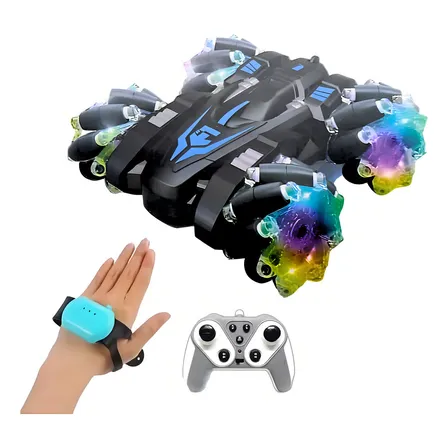 Carrinho De Controle Remoto Inteligente 9 Funções Rápido 360 Cor Preto Toy King