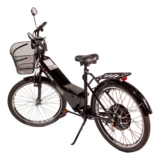 Bicicleta Elétrica Duos Confort 800W Aro 26 Preta Autonomia 32km Alarme