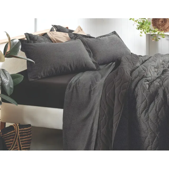 Jg de Cama Simples 3pçs Casal Slim Preto Altenburg