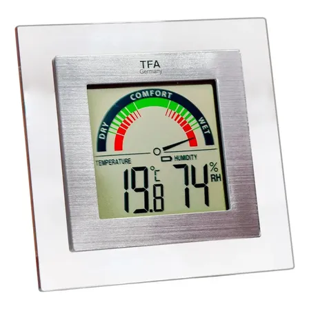 Termo-higrômetro Digital Interno Com Nível De Conforto Tfa