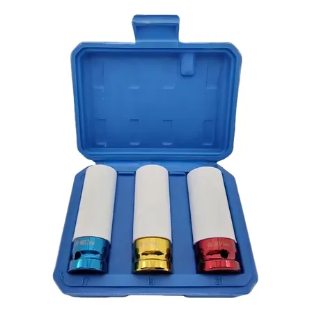 Jogo Soquete Impacto Longo Roda Liga Leve Encaixe De 1/2 Pol