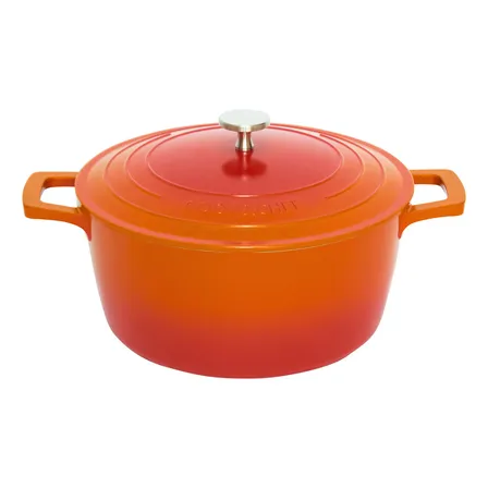 Panela Caçarola Antiaderente Cerâmico 28cm Indução Laranja
