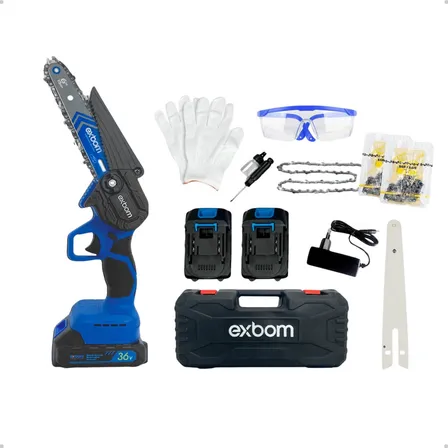 Motosserra Sem Fio Exbom MQL-MS6500 Bateria Recarregável 36V 15cm