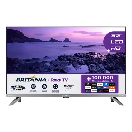 Smart Tv Britânia 32 Polegadas Hd Led Btv32g7pr2csgblh