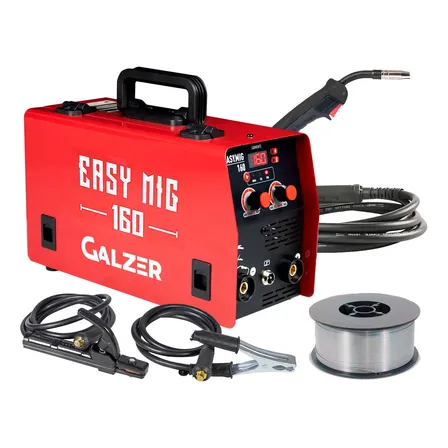 Máquina De Solda Mig Tig E Eletrodo 160a Com Arame 0.5kg Cor Vermelho Frequência 60 Hz Galzer