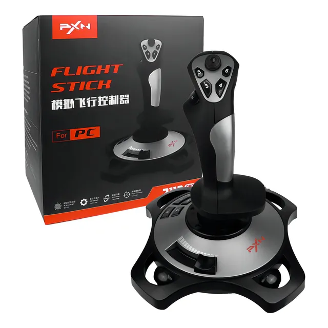 Controle Gamer Flight Stick Joystick Simulador Voo Para Pc