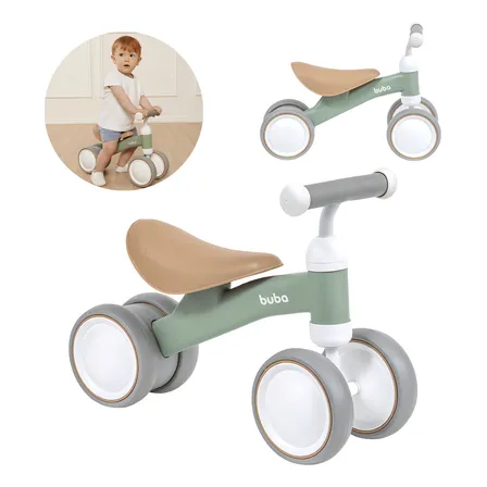 Bicicleta De Equilibrio Sem Pedal Infantil Bebês Vermelha Cor Verde
