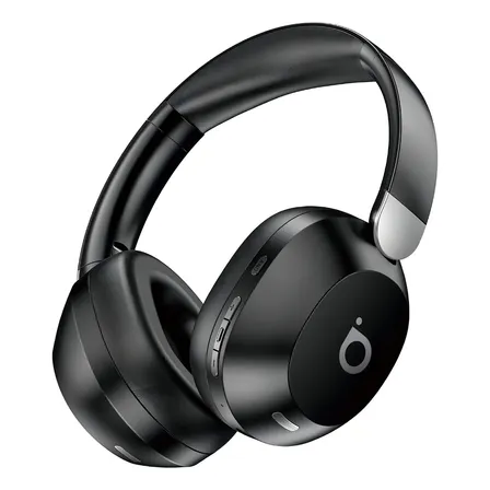 Headphone Bluetooth, Redução De Ruído Do Anc, Microfone ENC(Chamada Hd Bluetooth), Bateria 30 Horas, Bluetooth 5.4, Estéreo Hi-fi, Chamadas por Bluetooth, Design Dobrável, Basike Ba-FON042 Cor Preto