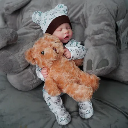 Brastoy Bebê Reborn Boneca Pintada Silicone Realistic Menino