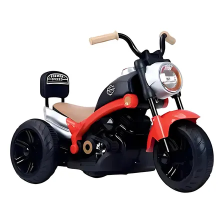 Mini Moto Elétrica Infantil 6v Chopper Vermelha Unitoys Cor Preto Voltagem Do Carregador 110v/220v