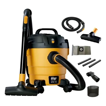 Aspirador Pó E Água 1400w 10 Litros Filtro Lavável Gtw10 Wap Cor Amarelo/preto