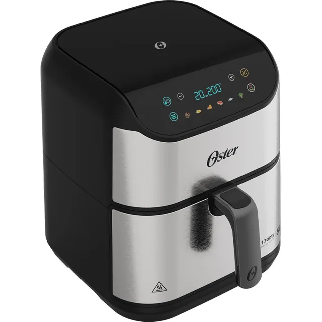 Fritadeira Digital Inox Oster 5l Com Painel Touch Cor Prateado