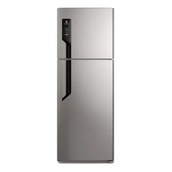 Geladeira Electrolux Frost Free com AutoSense 480L Efficient Duplex Inox Look TF71S Cor Prateado