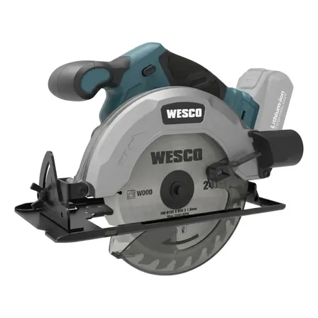Serra Circular Sem Bateria Wesco Ws2408.9 Cor Azul-aço