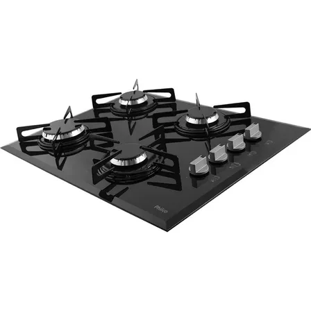 Cooktop Philco Cook Chef 4b Vidro Bisotê Preto