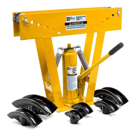 Dobrador De Tubos Hidráulico 12 Toneladas 2.25 - 3.00mm 6 Metrizes TCT120 The Black Tools