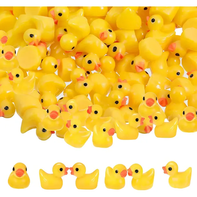 Mini Patinhos Amarelos Decoração Terrários Suculentas 20 Un Ezane