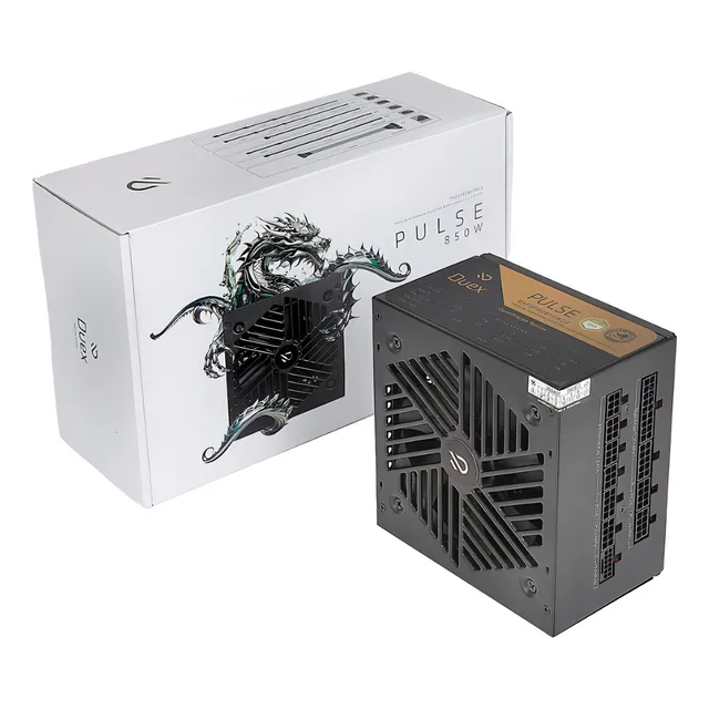 Fonte Duex Pulse Pro 850w Gold Pcf Ativo Full Modular Cor Preto