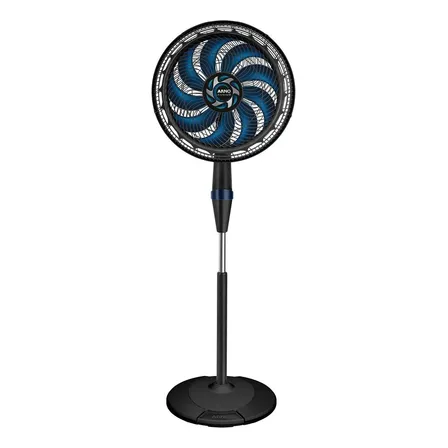 Ventilador De Coluna 40cm Arno X-treme 9, 9 Pás, 160w Ve9c Estrutura Preto e Azul escuro Diâmetro 40 cm