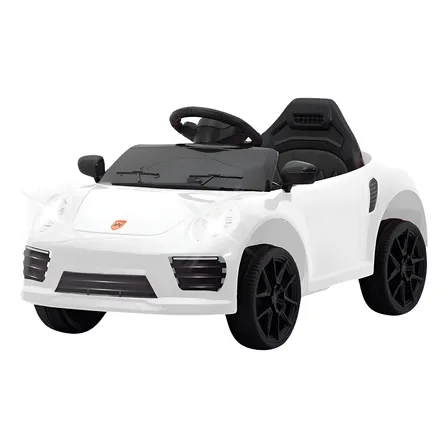 Carrinho Elétrico Infantil Bang Toys 12V Porsche Branco Com Controle