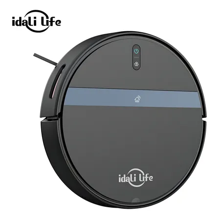 Robô Aspirador Idali Life DF-ILRO066 Preto com Aplicativo e Sensor Antiquedas