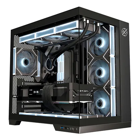 Gabinete Mid Sem Fan E Fonte Kalkan Asgard Preto Klk00040