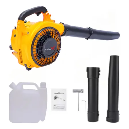 Soprador de Folhas Gasolina Mulltx 2T 25.4cc 0,9HP 280km/h Amarelo Profissional