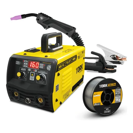 Maquina Solda Inversora Mig 160 Sem Gás 3 Em 1 Tig Mma Arame Super Tork
