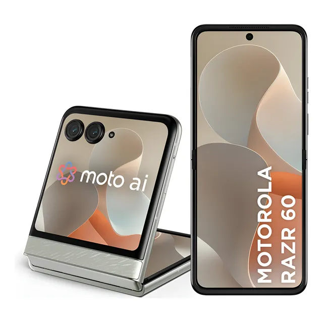 Smartphone Motorola Razr 60 - 256gb 24gb (12gb Ram+12gb Ram Boost) Tela Dobrável 6,9 Poled E Externa 3,6 Moto Ai Camera Ip48 - Branco