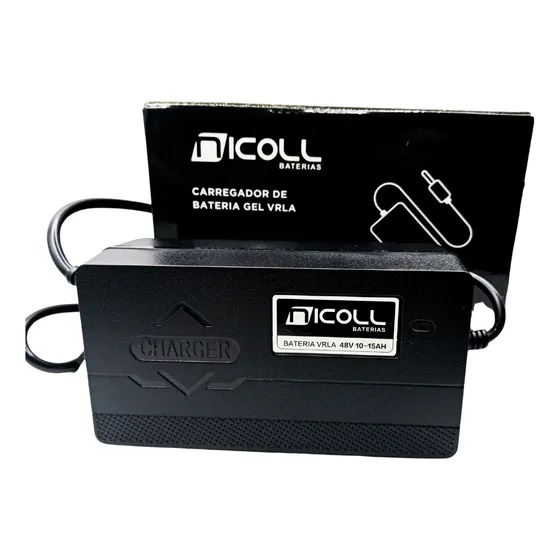 Carregador Nicoll 48V 59.2V Bike Elétrica Rema 350W Flutuante