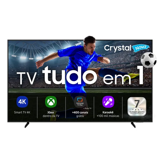 Samsung Smart Tv 55 Crystal Uhd 4k U8600f 2025, Xbox Cloud Gaming Canais Gratuitos Alexa