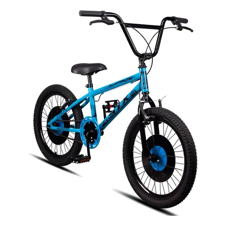 Bicicleta Infantil BMX Freestyle Aro 20 STX Flame Azul e Preto