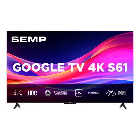 Smart Tv Google Tv Led 55 Ultra Hd 4k Semp 55s61 Bluetooth