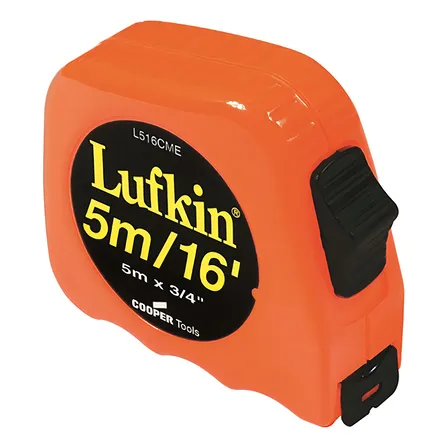 Trena Retrátil Lufkin 5m Plástico Com Botão de Trava