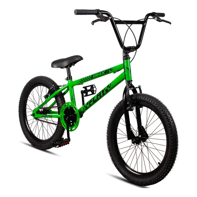 Bicicleta Infantil Aro 20 Bmx Flay Freio V-brake Aro Aero Cor Verde