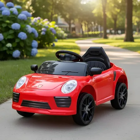 Carrinho Carro De Passeio Eletrico Infantil Com Som E Luz Cor Vermelho Voltagem Do Carregador 127/220v