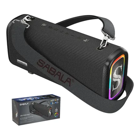 Caixa De Som Bluetooth 20800mah eq ipx6 Sabala Dr-908 pro Cor Preto