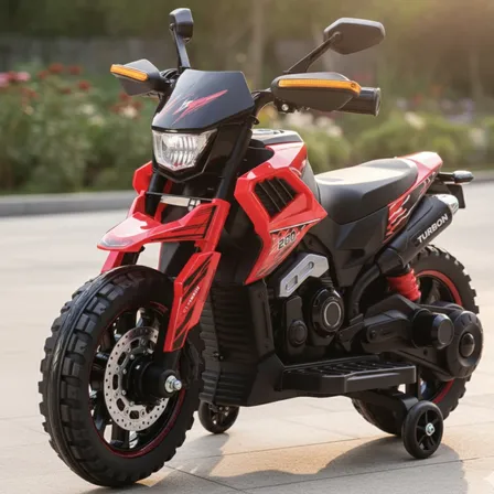 Mini Moto Elétrica 6v Infantil Com Pedal Sons E Luzes Cor Vermelho