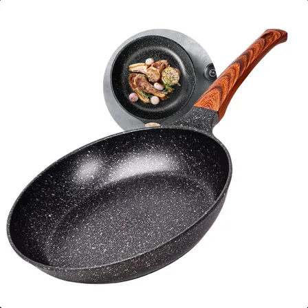 Frigideira Cerâmica Antiaderente Grande Para Fogão A Gás Indução Cooktop Panela Frita Sem Óleo Moderna Mix