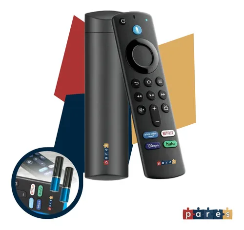 Controle Remoto Pares com Comando de Voz p/ Amazon Fire TV Stick Lite/4K