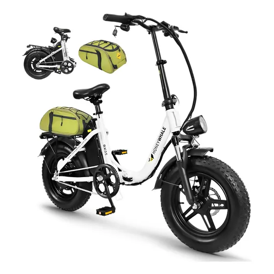 Honeywhale Bk05 Bicicleta Elétrica 500w 40km 38km/h Cor Branco