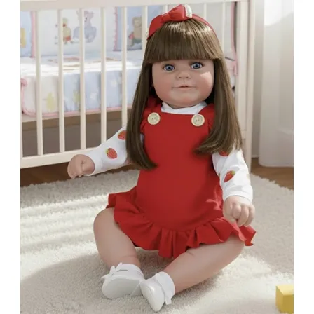 Boneca Bebê Reborn Sophia 52 Cabelo Comprido - Mundo Kids