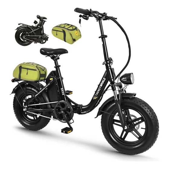 Honeywhale Bk05 Bicicleta Elétrica Adulto, 500w-40km-38km/h-130kg, Motor-Autonomia-Velocidade-Carge-Ebike, 10,4 Ah Bateria, 5 Modos De Velocidade, Honey Whale Bike Dobrável Com Bolsa, 16 Aro