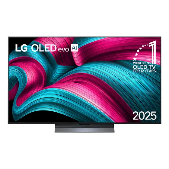 Smart TV LG OLED evo AI C5 4K 55 polegadas 2025 Processador α9 AI Ger 8 webOS 25 Intensificador de Brilho