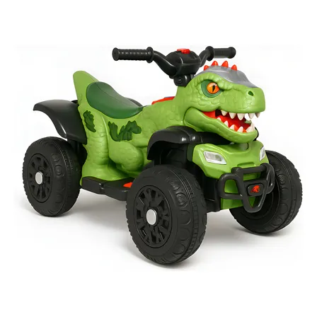 Quadriciclo Elétrico Infantil Dinossauro Música Led Bivolt